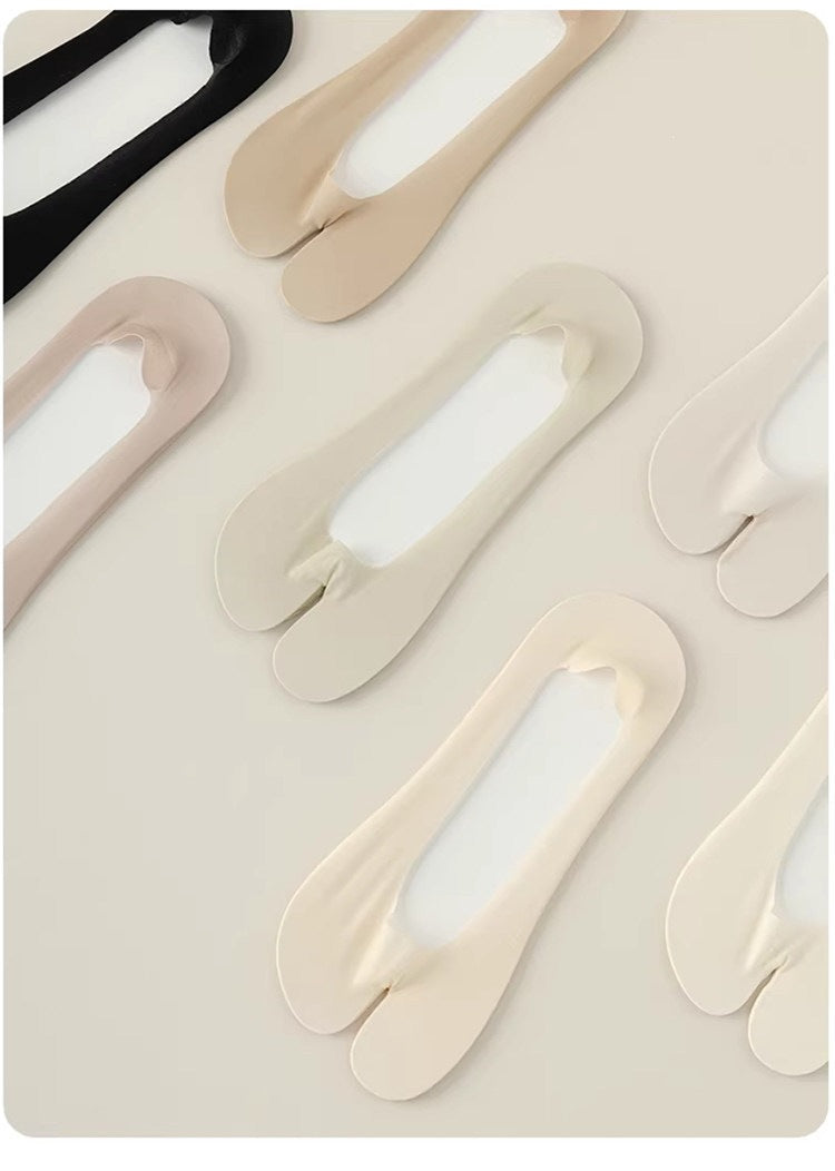 Women's Split Toe No Show Socks | Non Slip Invisible Summer Socks