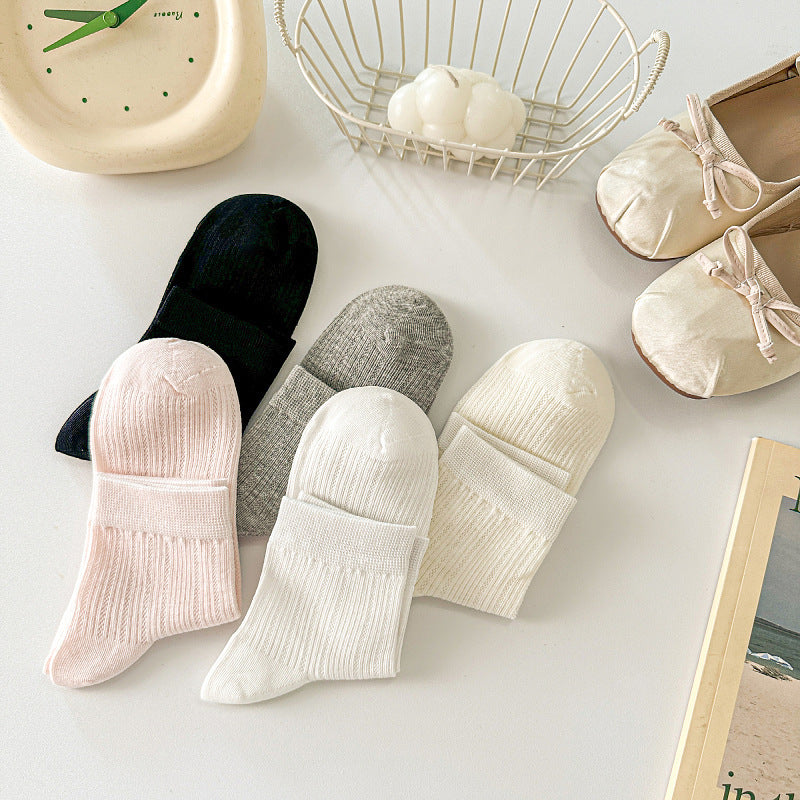 Breathable Mesh Ankle Socks for Women | Solid Ballet Summer Socks