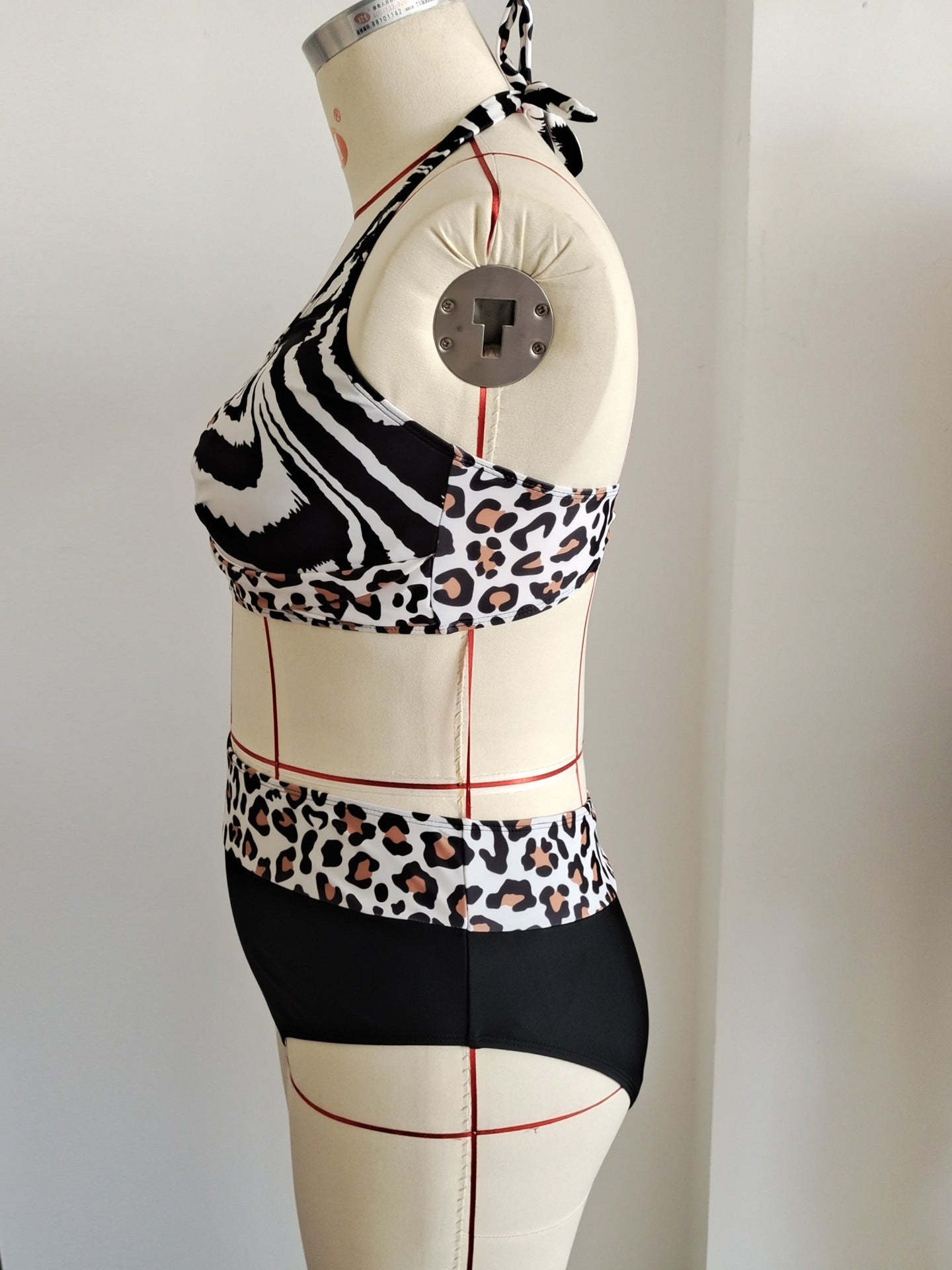 Plus Size Animal Print High Waist Bikini | Women's Swimwear