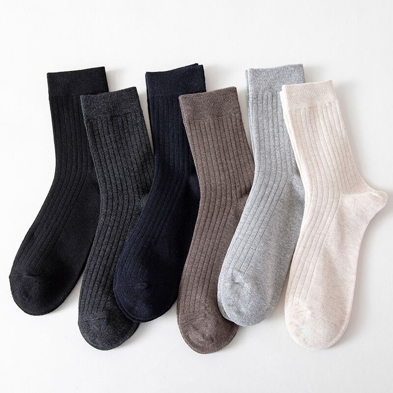 Solid Cotton Everyday Socks | Versatile Casual Business Athletic
