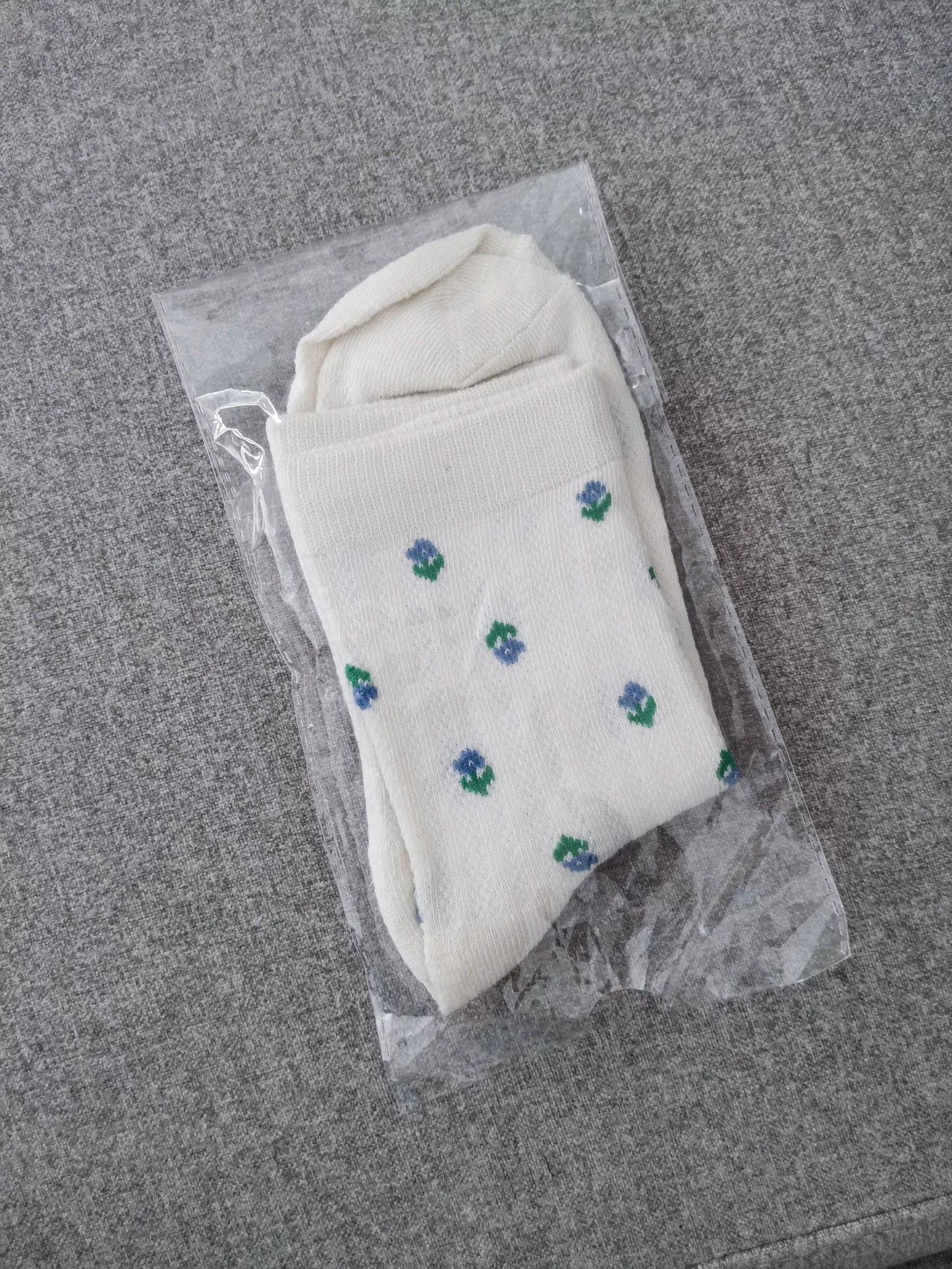 Vintage Floral Crew Socks for Women | Slouch Socks for Birkenstock