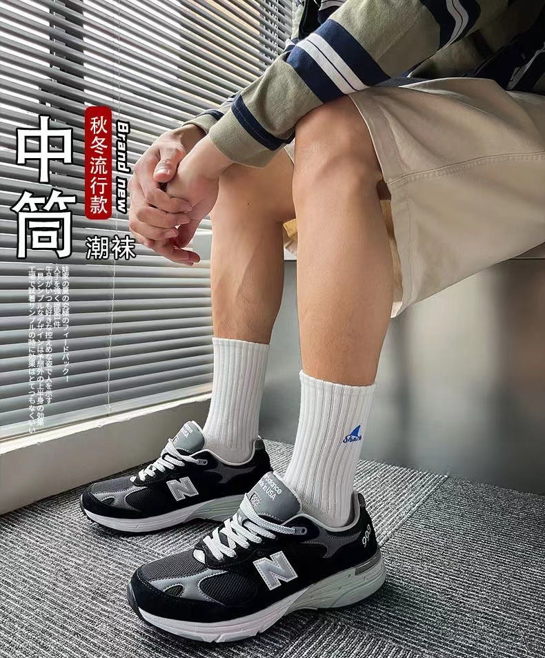 Trendy Cotton Crew Socks for Men | Casual Mid Calf Everyday Socks
