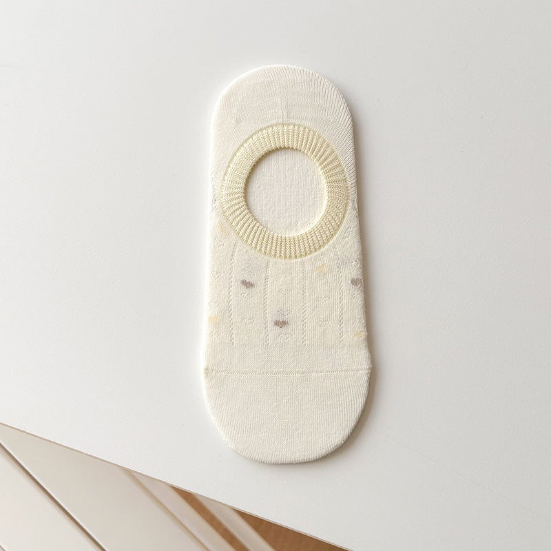 No Show Socks for Women | Cotton Non Slip Invisible Socks