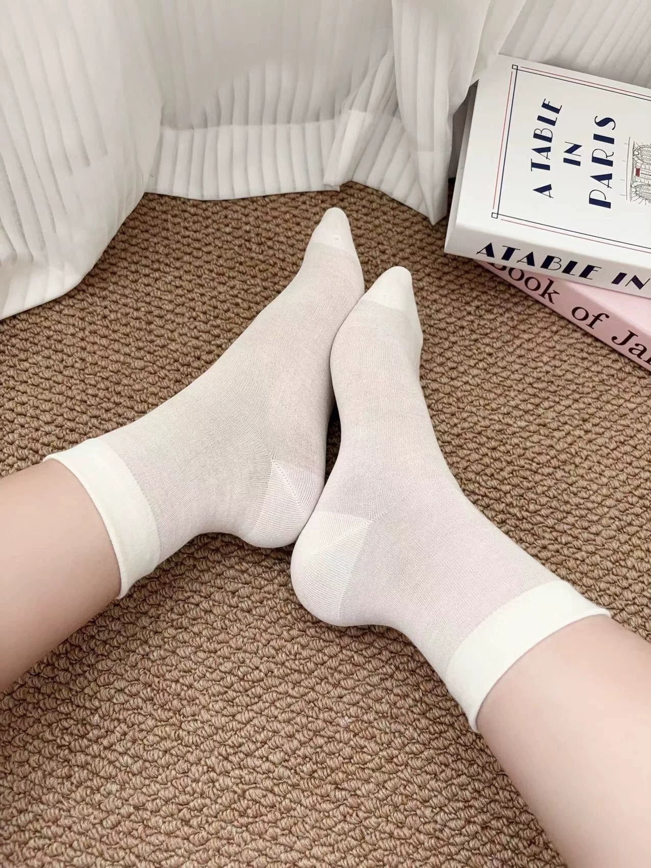 Cozy Striped Crew Socks for Women | Thick Warm Winter Socks
