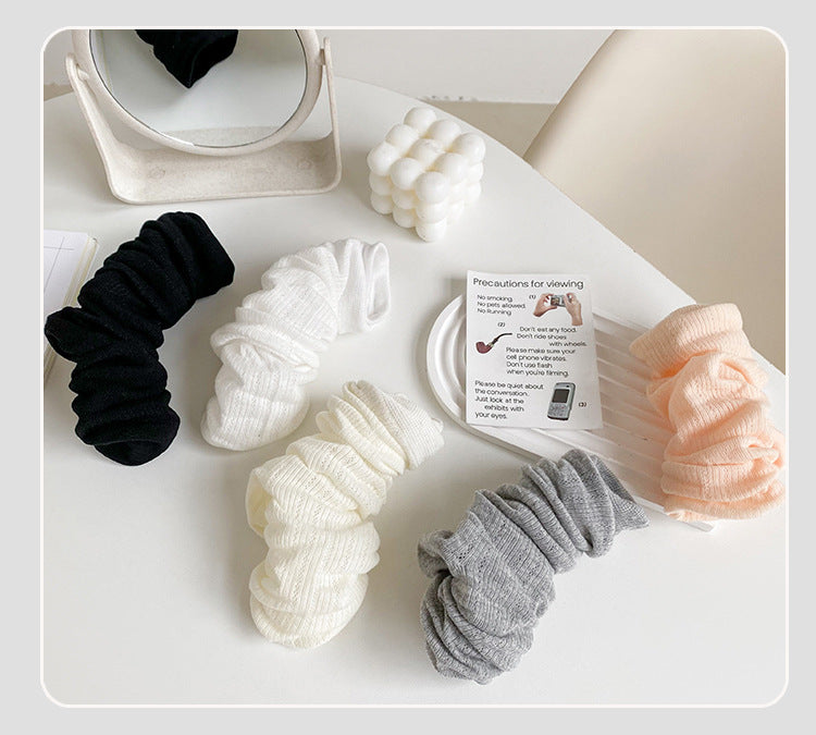 Breathable Mesh Slouch Crew Socks for Women | Lightweight Summer Socks