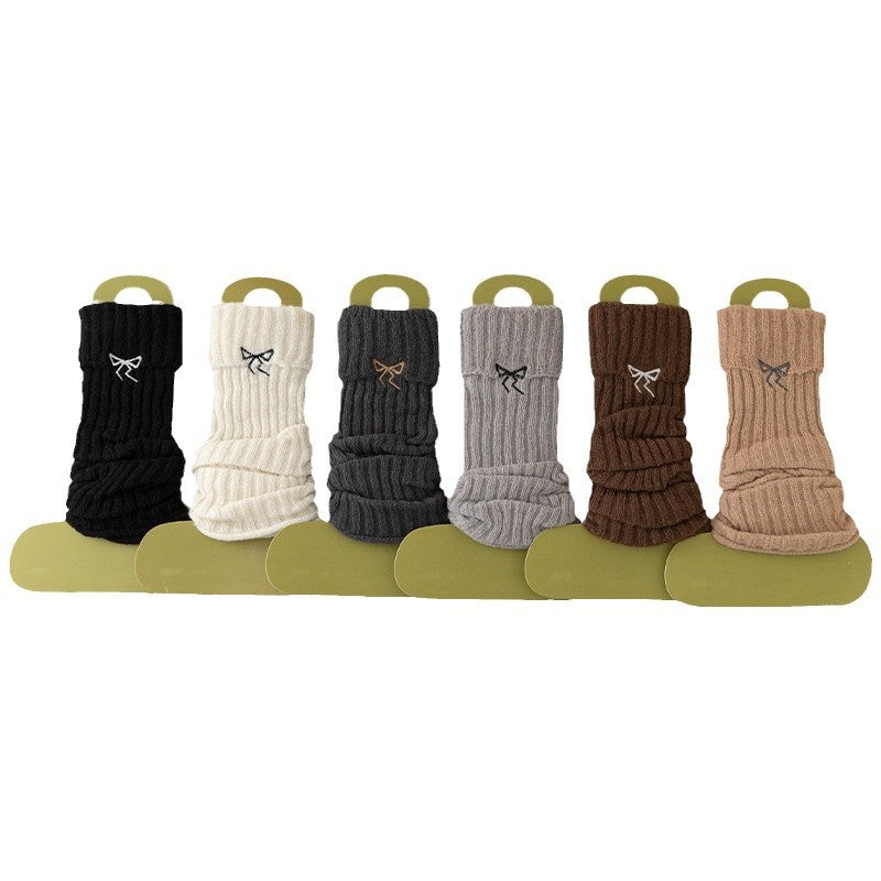 Cozy Bow Slouch Calf Socks | Warm Winter Leg Warmers for Women