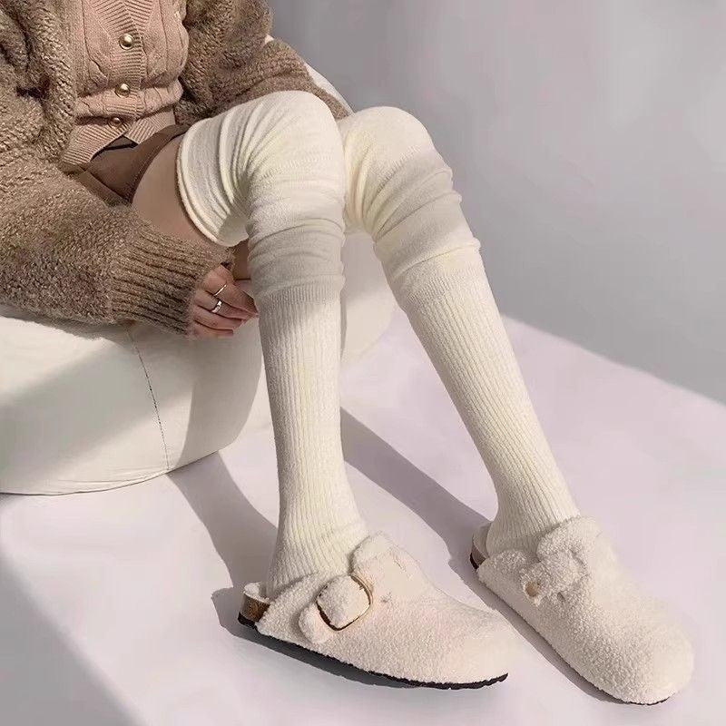 Thick Fuzzy Over The Knee Warm Cozy Socks for Women