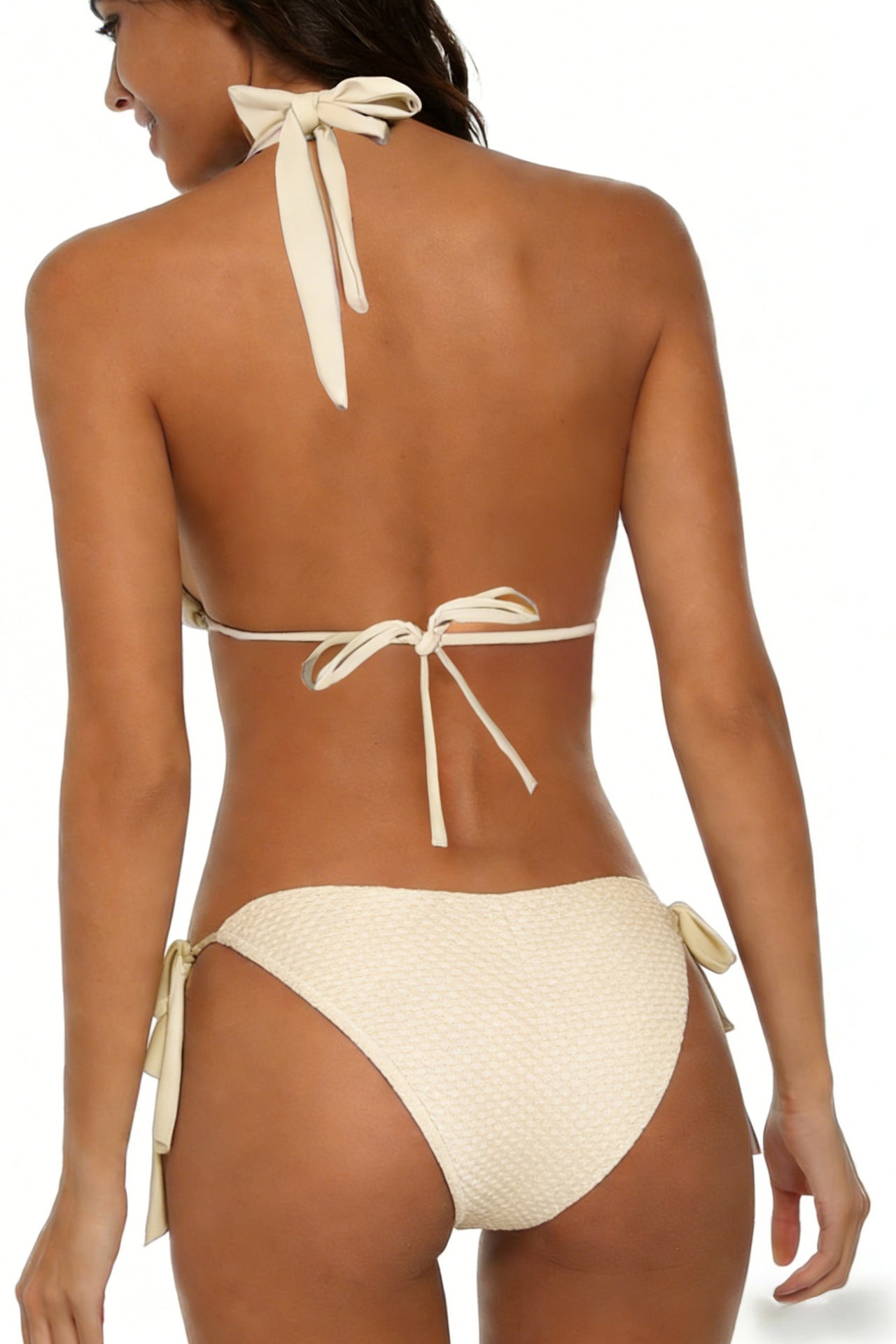 Starfish Detail Halter Tie-Side Bikini Set | Women's Beach Swimwear