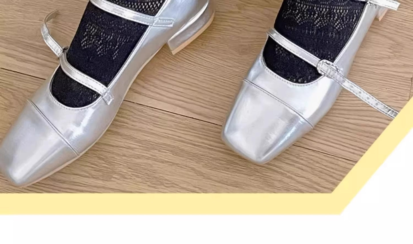 Lace Slouch Crew Socks | Breathable Mesh Ballet Socks for Women