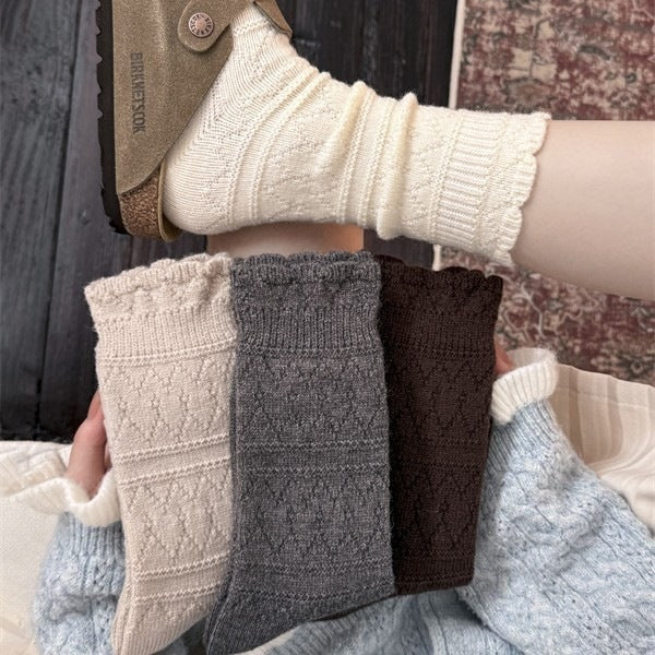 Warm Wool Crew Socks for Women | Cozy Winter Socks for Boots