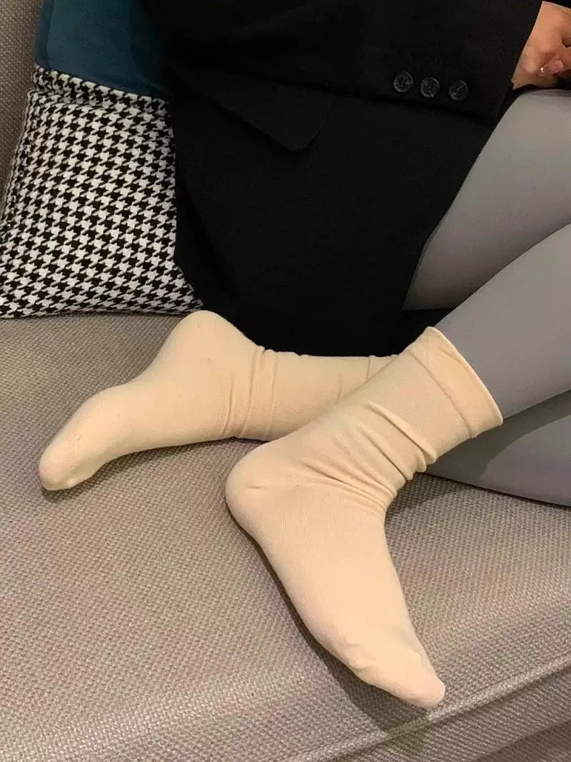 Women's Cotton Slouch Crew Socks | Soft Breathable Everyday Socks