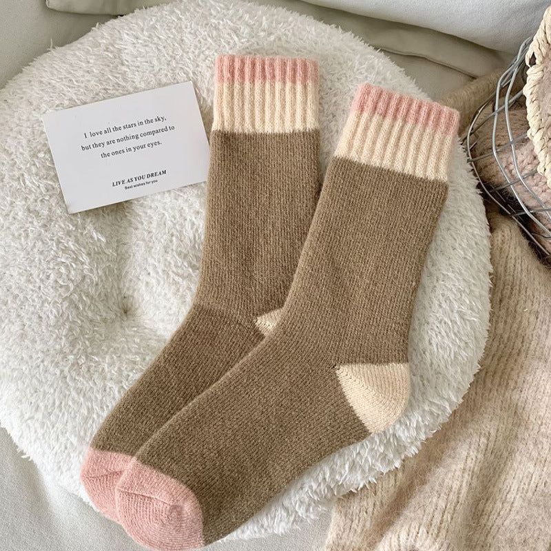 Cozy Thick Crew Socks for Women | Warm Winter Lounge Socks