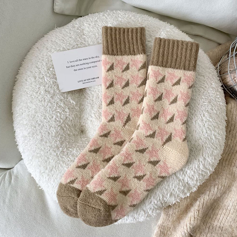 Cozy Thick Crew Socks for Women | Warm Winter Lounge Socks