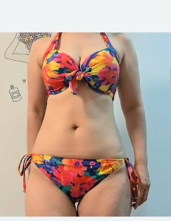 One-Shoulder Cutout Two-Piece Bikini | Sexy Women's Beach Swimwear