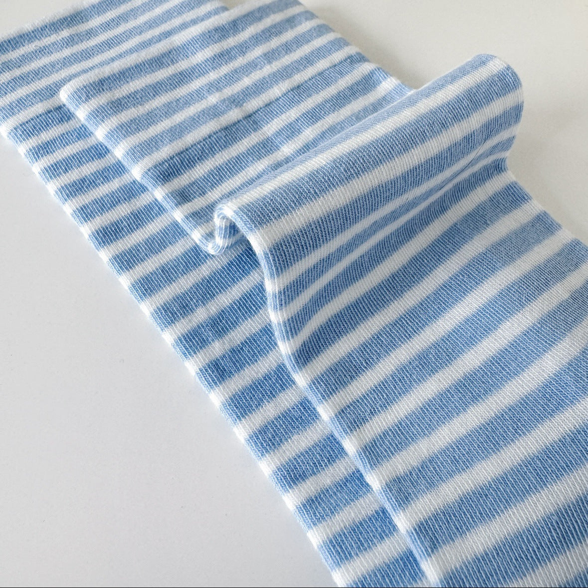 Soft Striped Cotton Crew Socks for Women | Loose Top Comfort