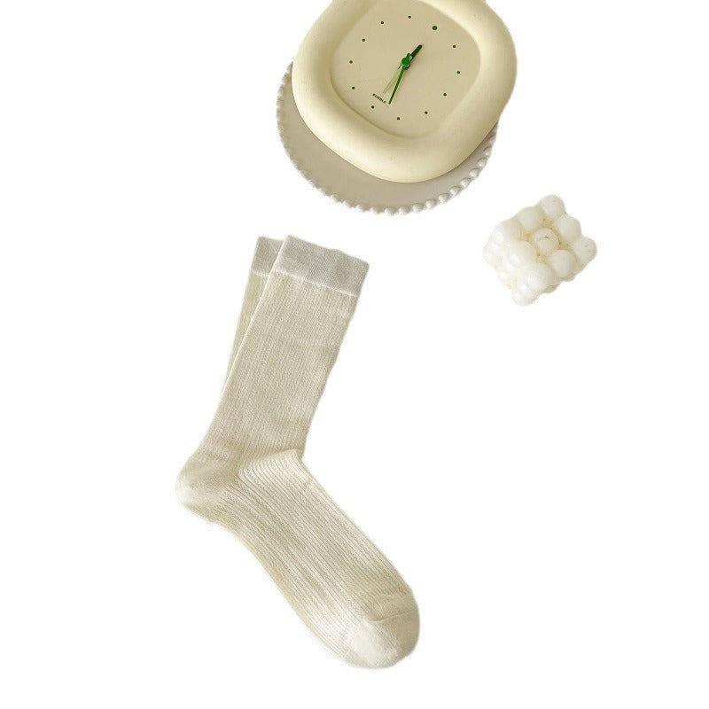 Ballet Slouch Crew Socks | Breathable Summer Mid-Calf for Women
