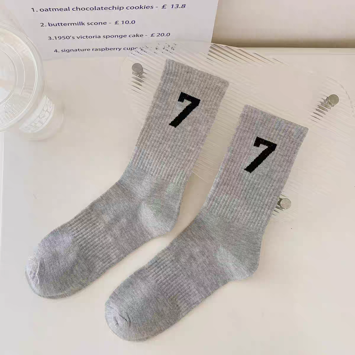 Breathable Cotton Crew Socks | Moisture Wicking Unisex Athletic Socks