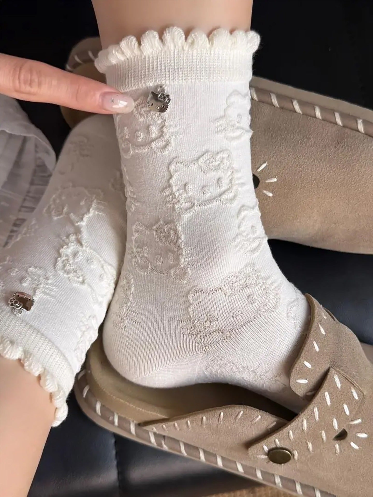 Cute Novelty Crew Socks for Women | Lightweight Cotton Socks