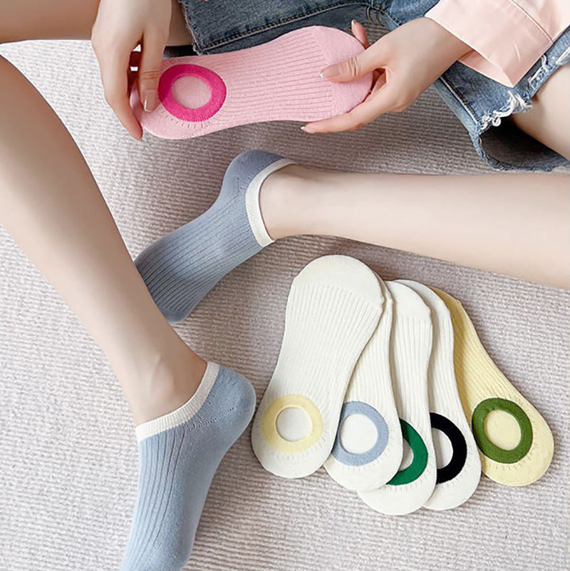 Cotton Non-Slip No-Show Socks for Women | Summer Invisible Socks