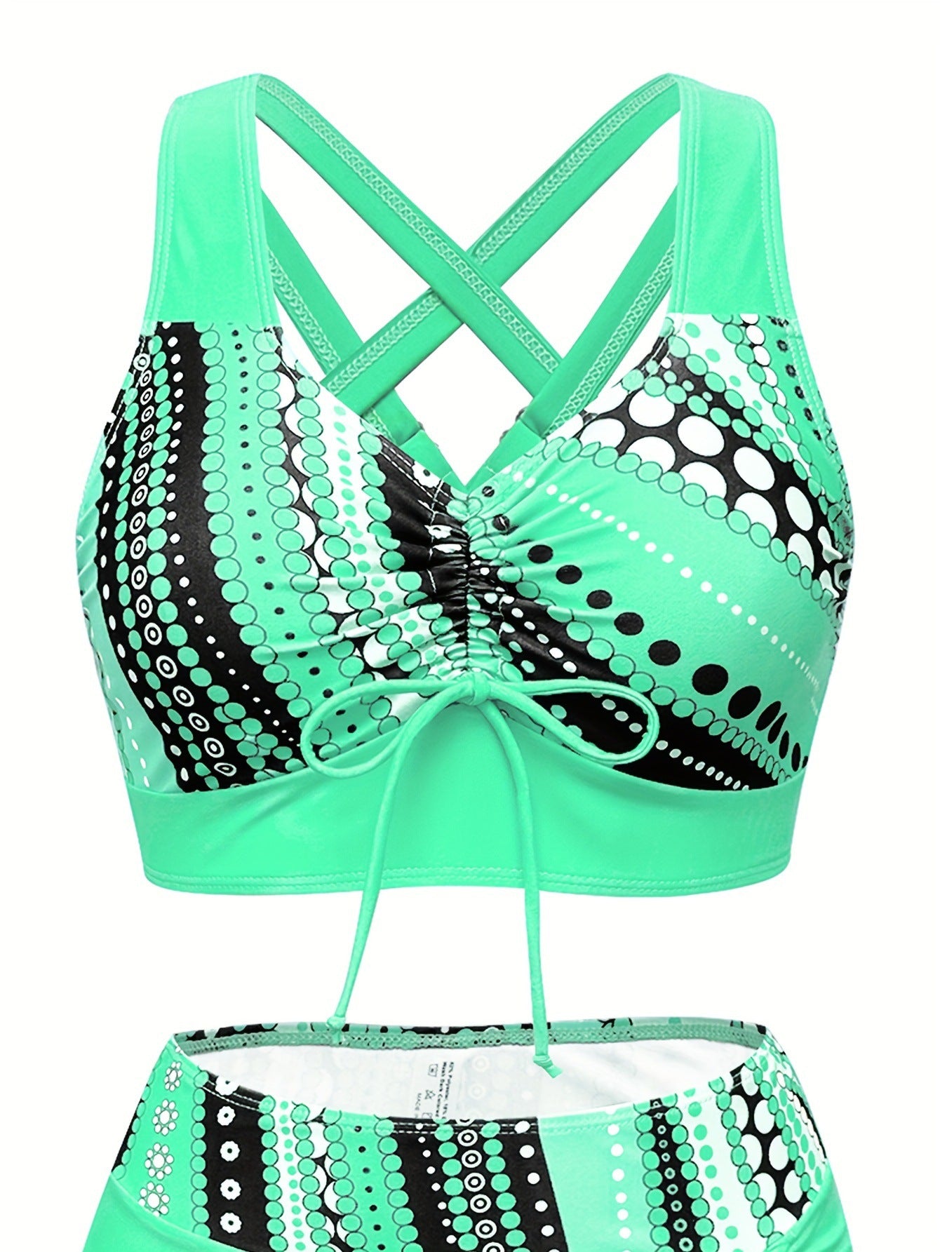 Printed Skirted Two-Piece Bikini Set | Trendy Women's Beach Swimwear