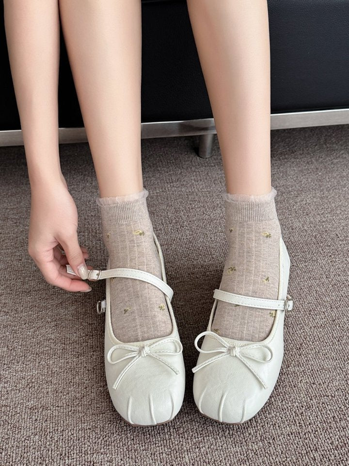Vintage Floral Lace Ankle Socks for Women | Breathable Spring Summer Socks