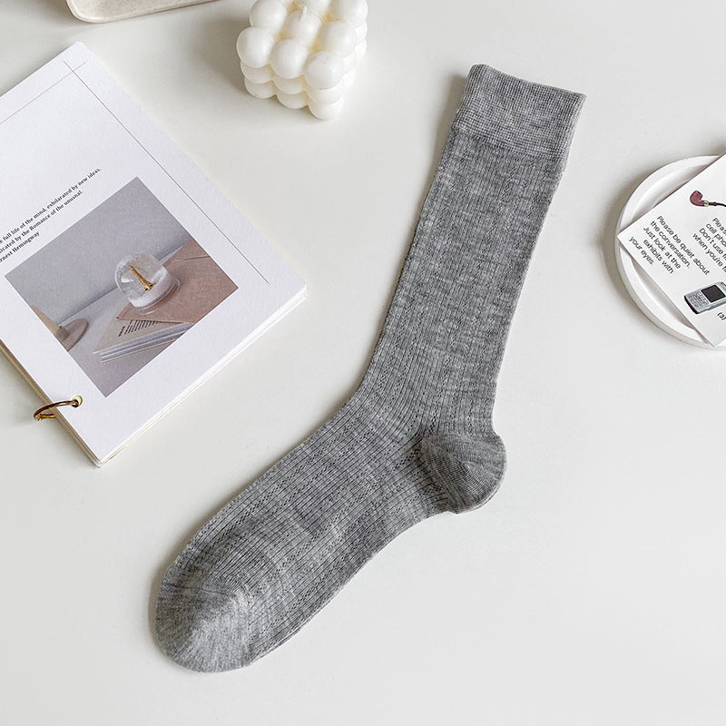 Breathable Mesh Slouch Crew Socks for Women | Lightweight Summer Socks