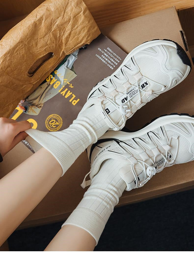 Ribbed Cotton Crew Socks for Women | Breathable Everyday Socks