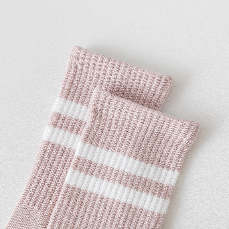 Non-Slip Grip Crew Yoga Socks for Women | Athletic Gym Socks