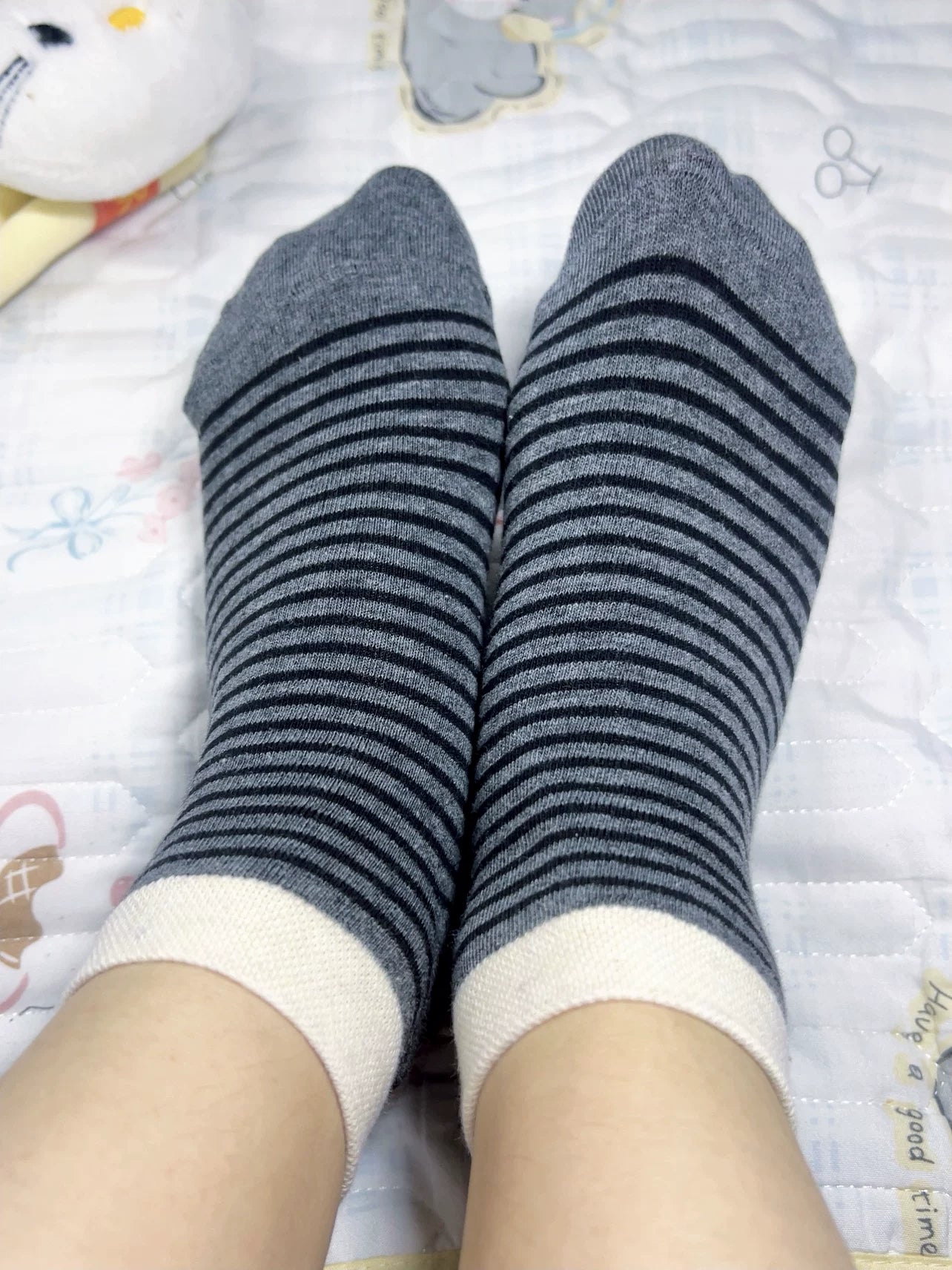 Striped Ankle Socks for Women | Color Block Cotton Casual Socks