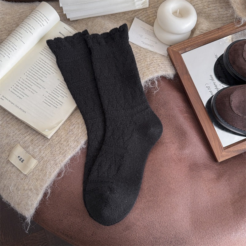 Warm Wool Crew Socks for Women | Cozy Winter Socks for Boots