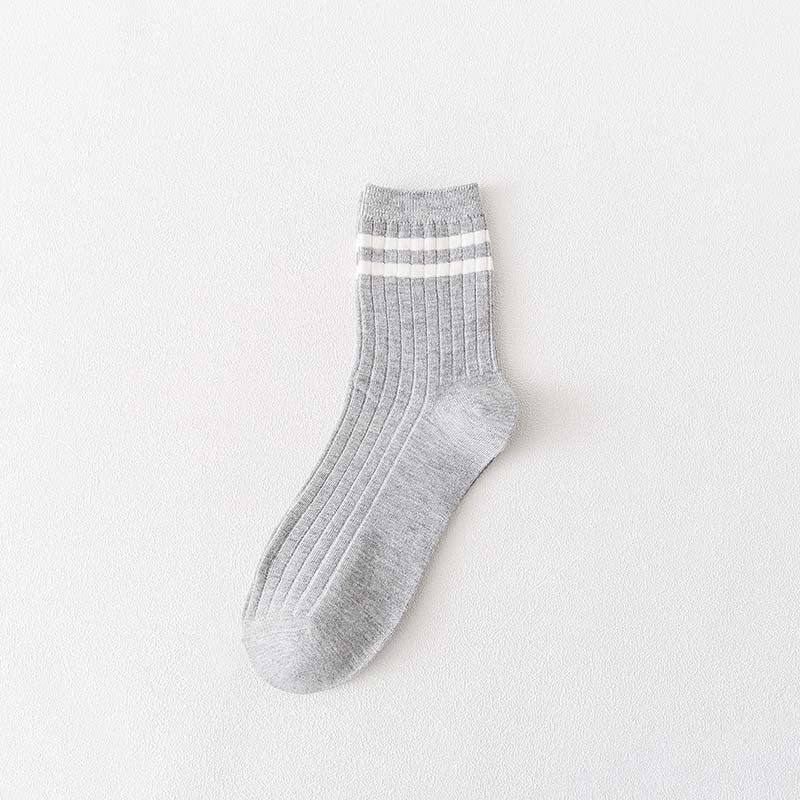Men's Striped Cotton Crew Socks | Breathable All-Season Everyday