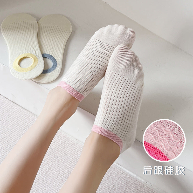Cotton Non-Slip No-Show Socks for Women | Summer Invisible Socks