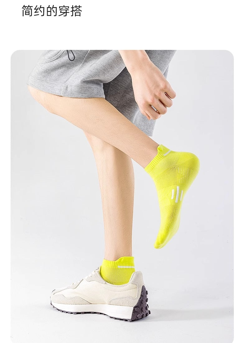 Breathable Mesh Men's Athletic Ankle Socks | Moisture Wicking