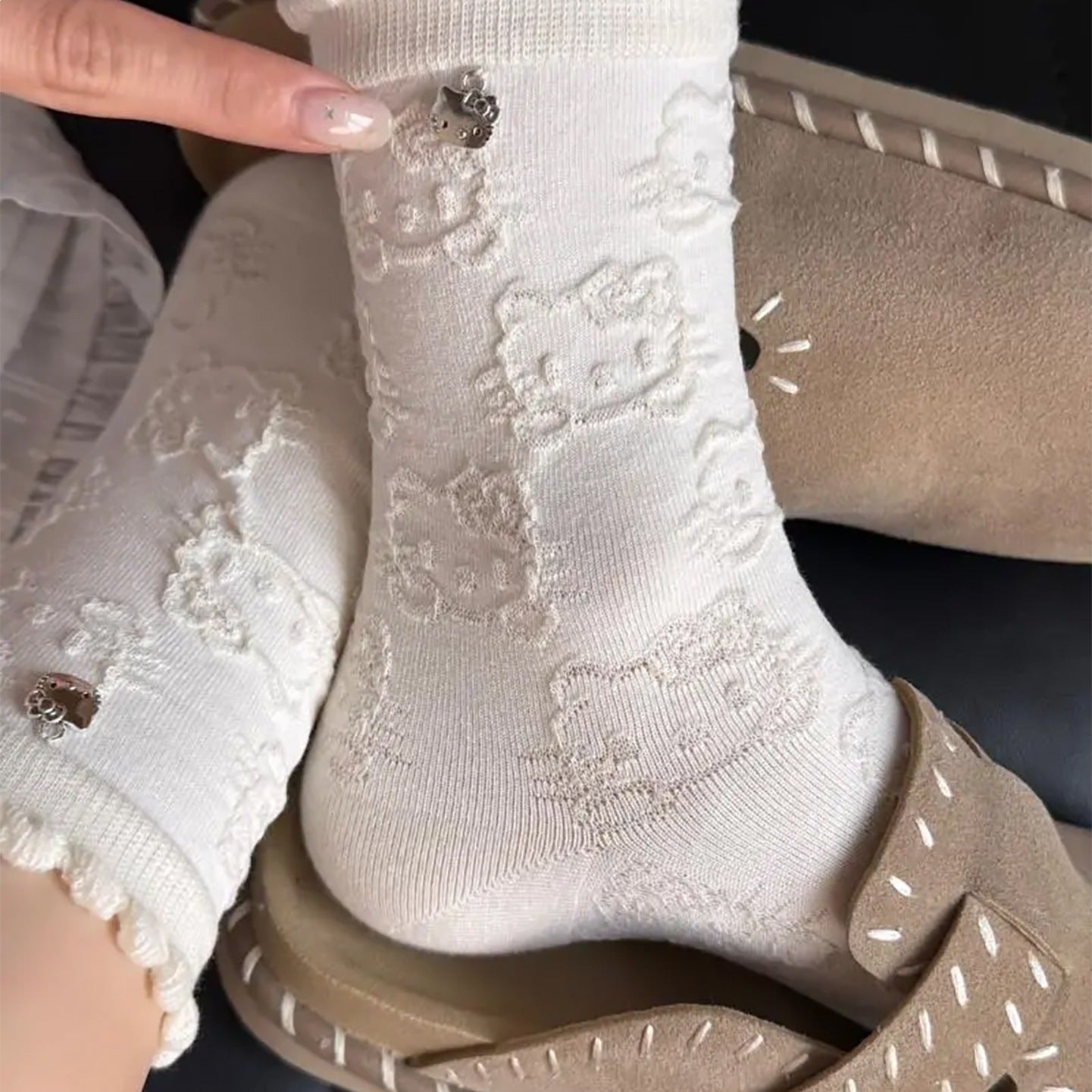 Cute Novelty Crew Socks for Women | Lightweight Cotton Socks