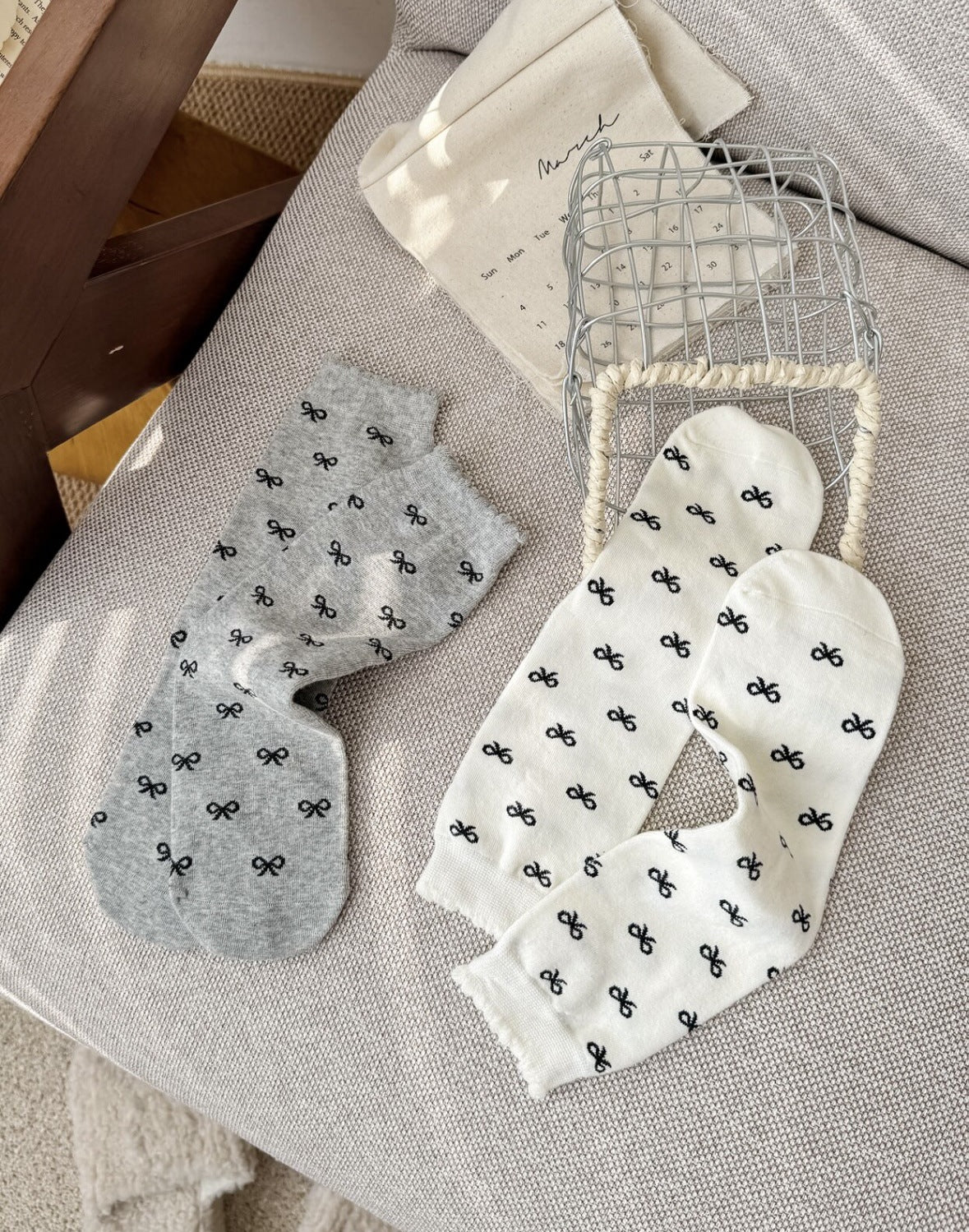 Cute Patterned Cotton Crew Socks for Women | Sweet Everyday Socks