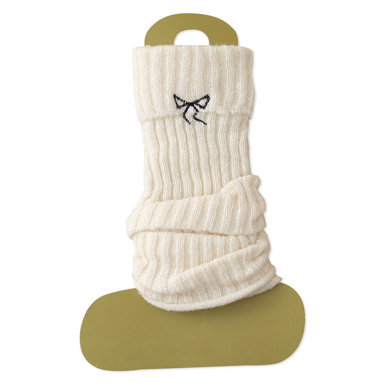 Cozy Bow Slouch Calf Socks | Warm Winter Leg Warmers for Women
