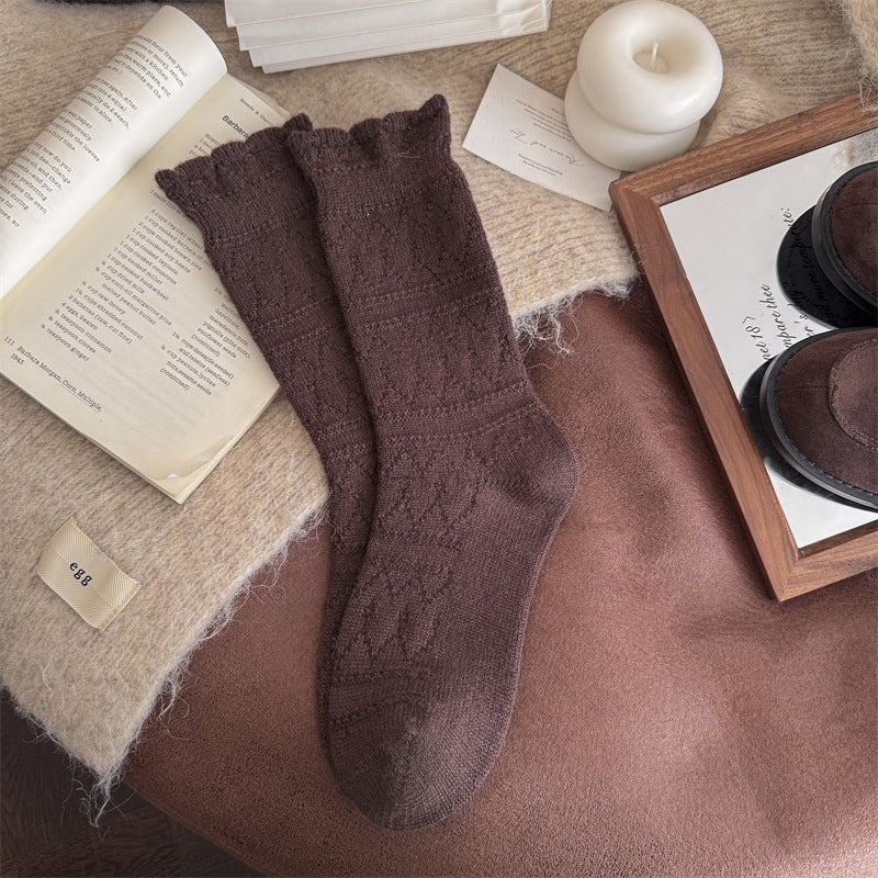 Warm Wool Crew Socks for Women | Cozy Winter Socks for Boots
