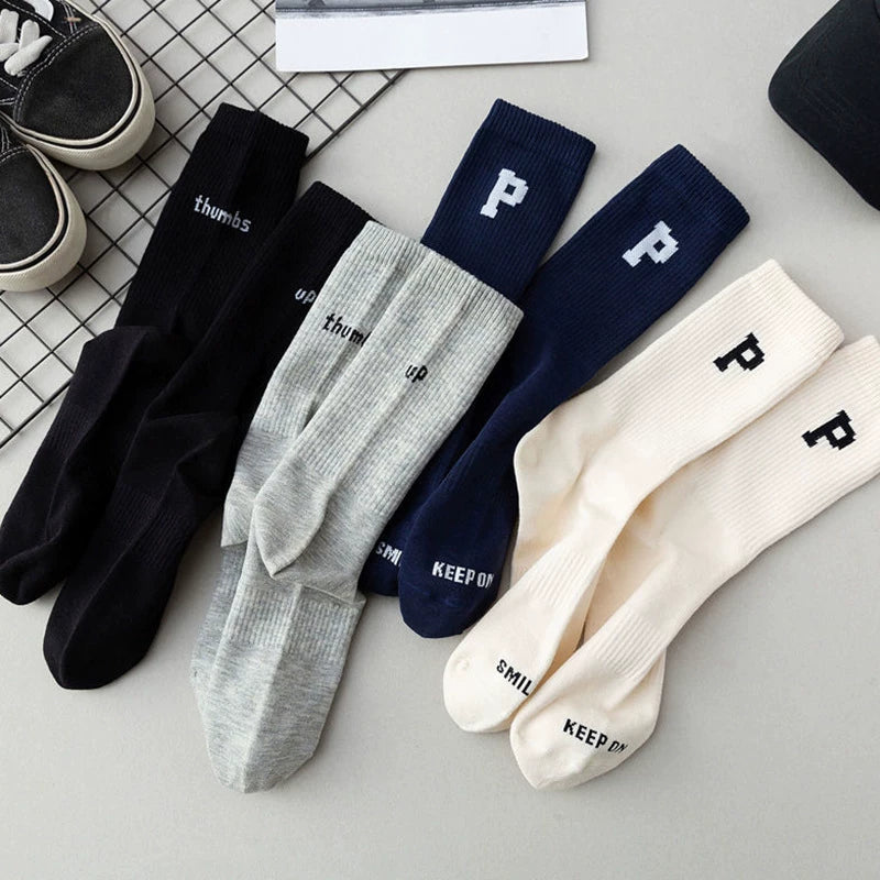 Breathable Cotton Crew Socks | Moisture Wicking Unisex Athletic Socks