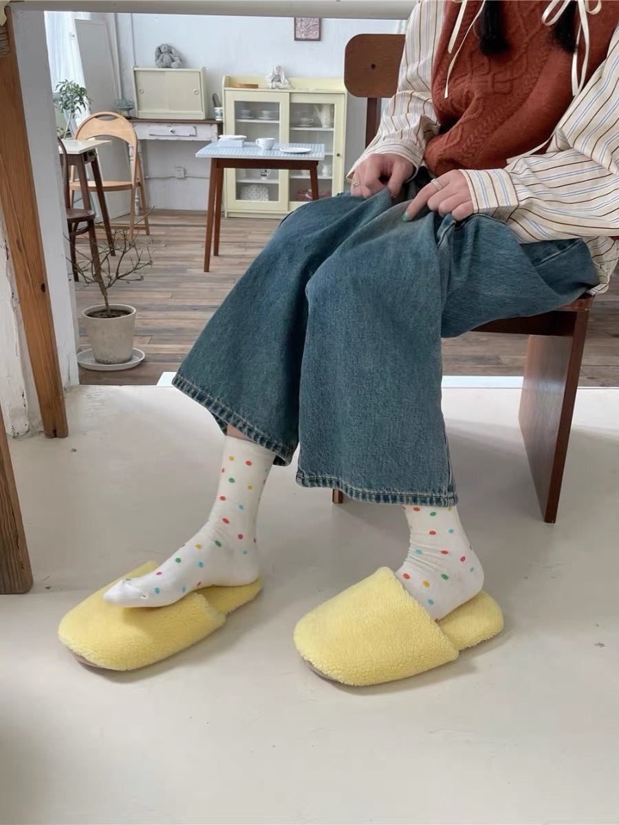 Cute Cotton Crew Socks for Women | Colorful Dopamine Patterned Socks