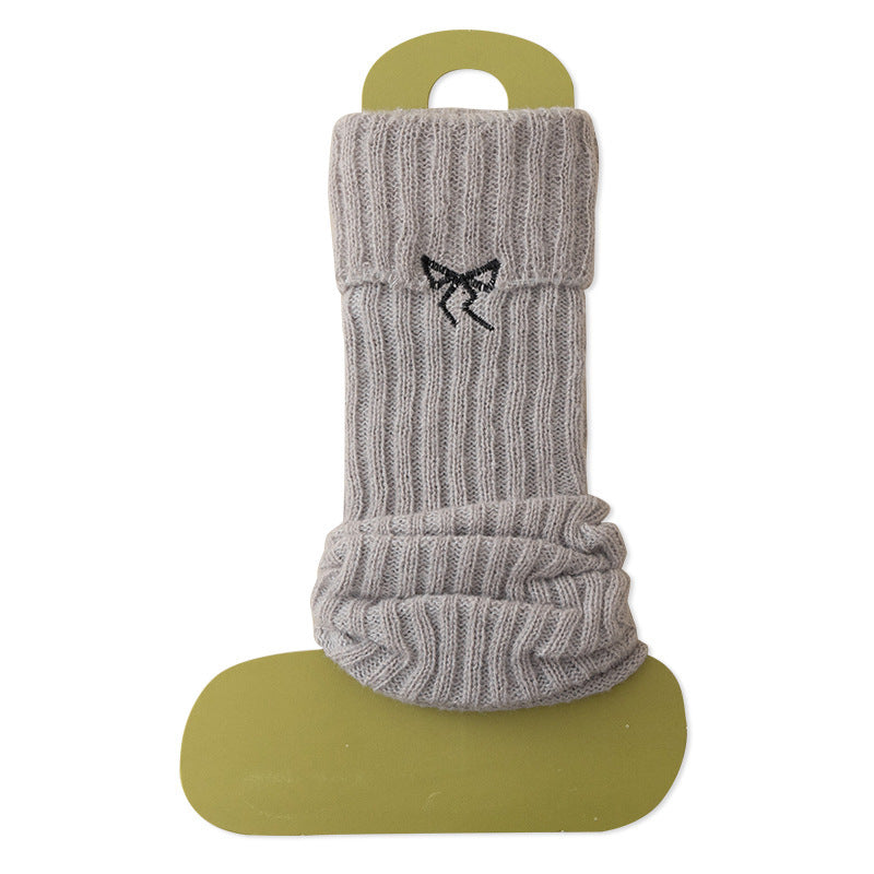 Cozy Bow Slouch Calf Socks | Warm Winter Leg Warmers for Women