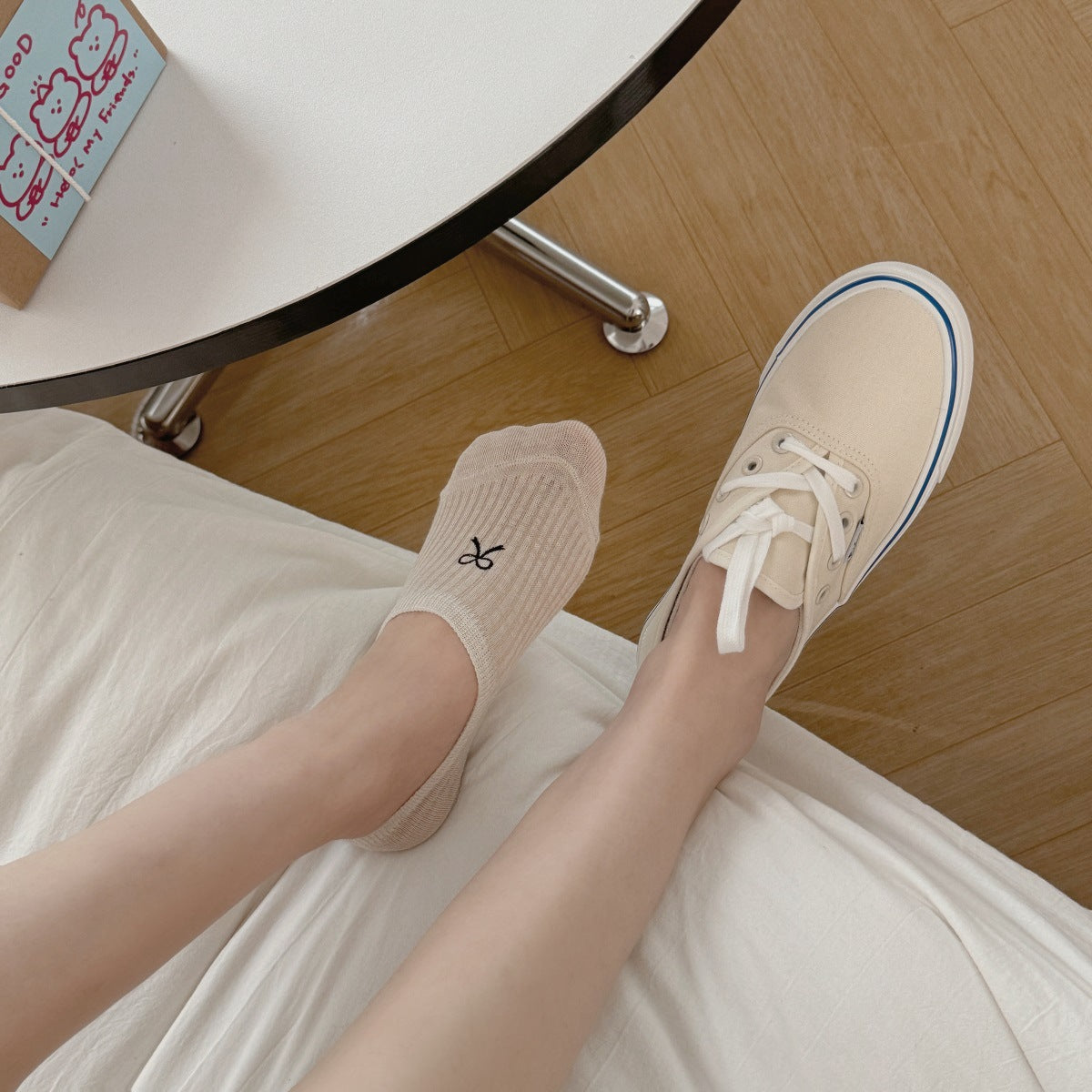 Non-Slip Cotton No-Show Socks for Women | Invisible Low Cut