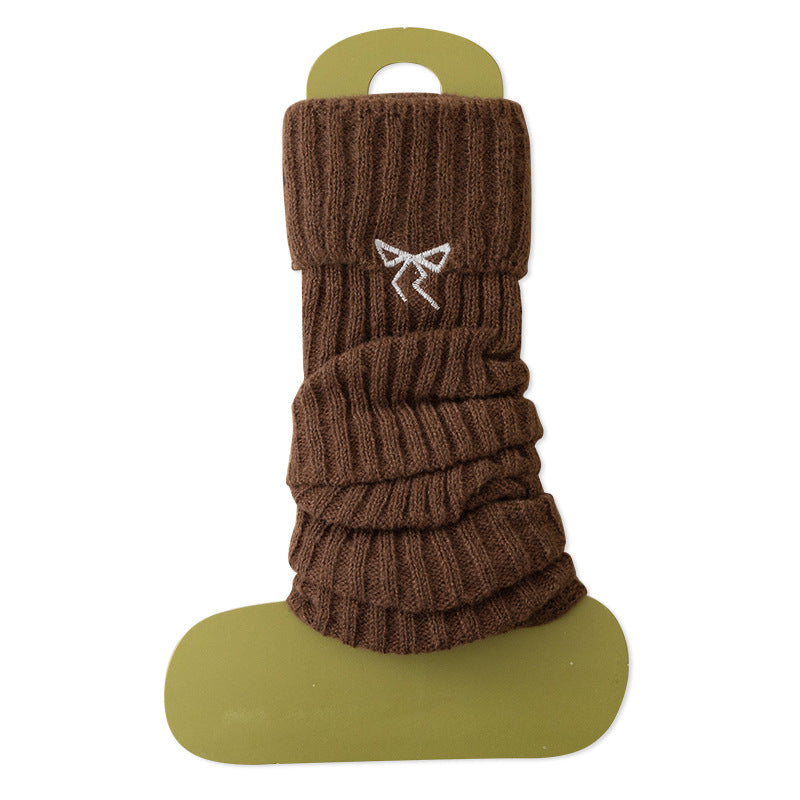 Cozy Bow Slouch Calf Socks | Warm Winter Leg Warmers for Women