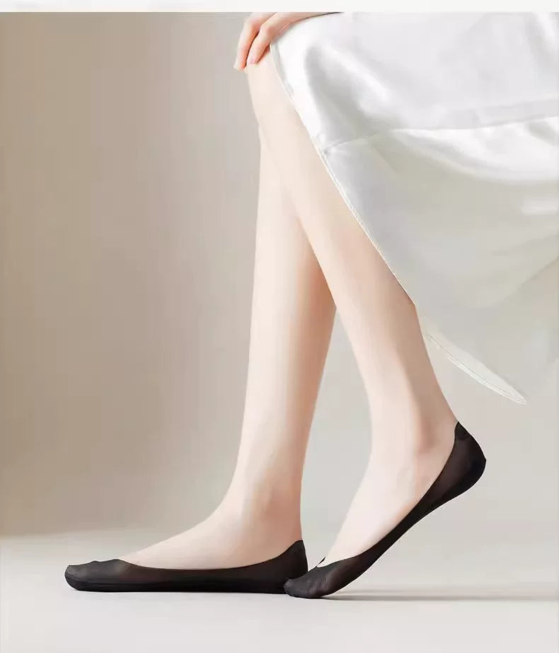 No Show Socks for Women | Non Slip Invisible Low Cut Cotton Socks