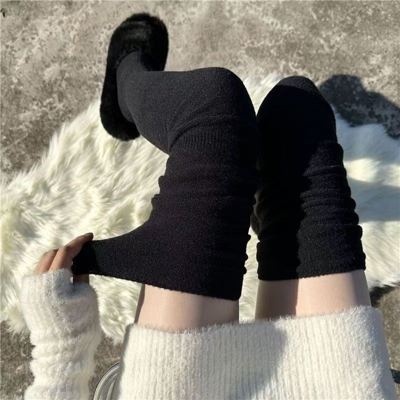 Thick Fuzzy Over The Knee Warm Cozy Socks for Women