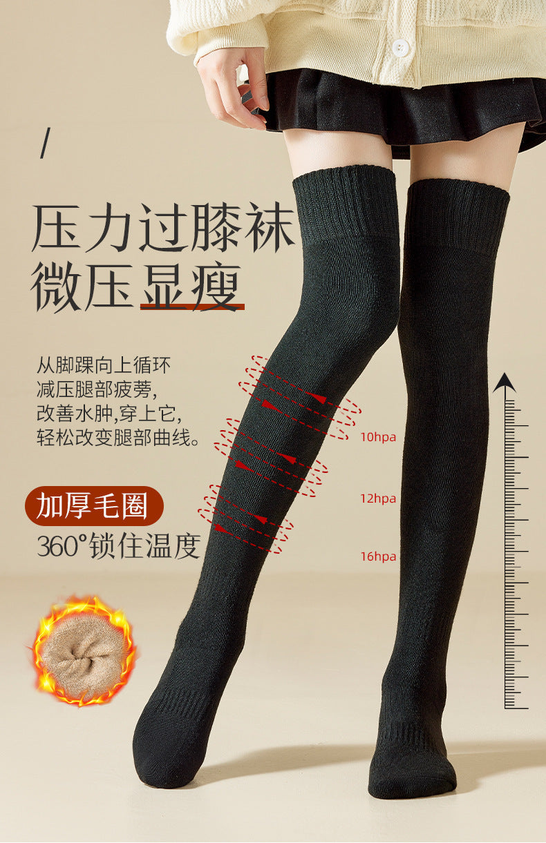Warm Thick Over-the-Knee Cozy Socks for Women | Winter Thermal Fuzzy Socks