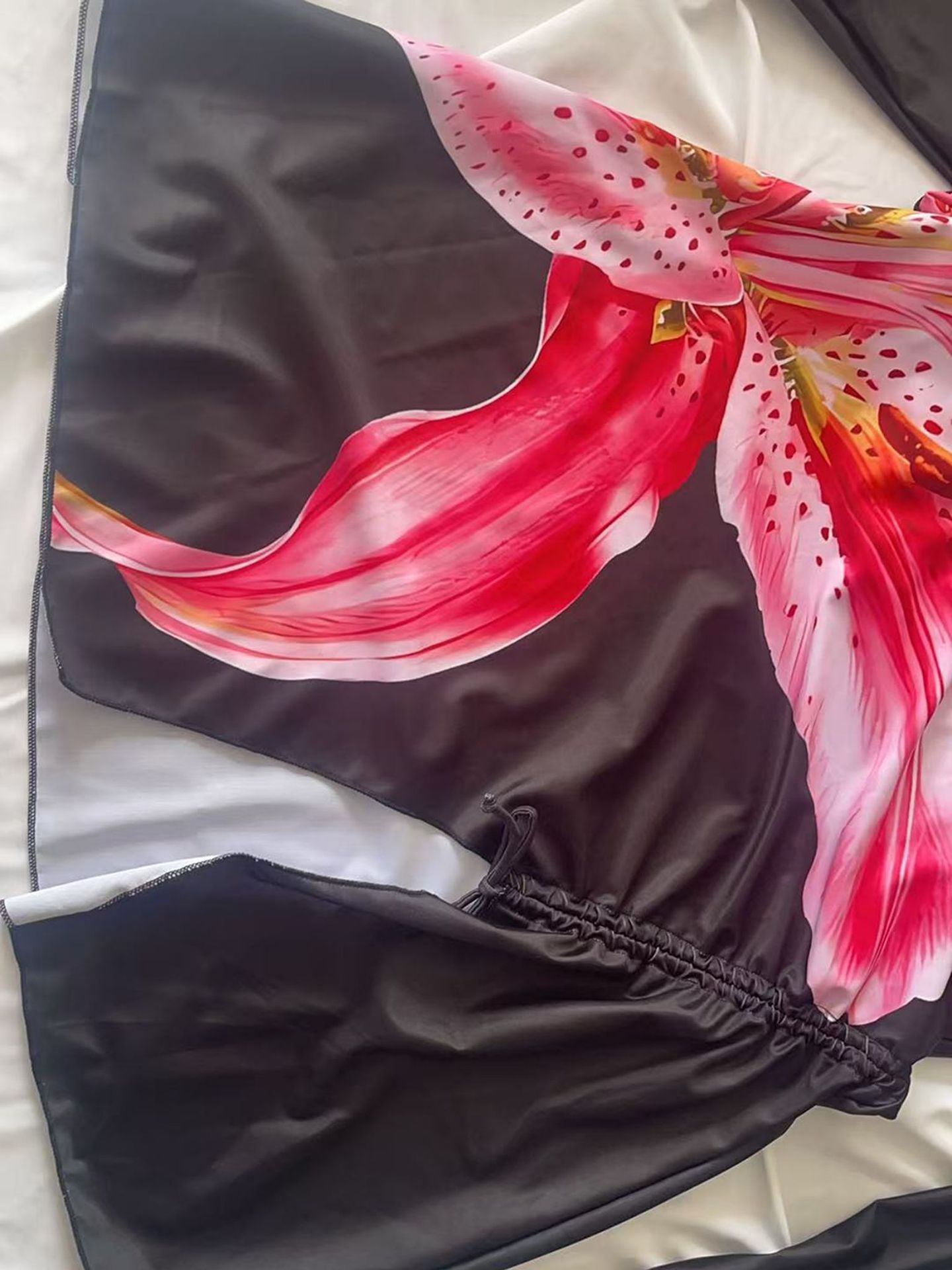 Floral Print Modest Plus Size Two-Piece Women's Swimwear