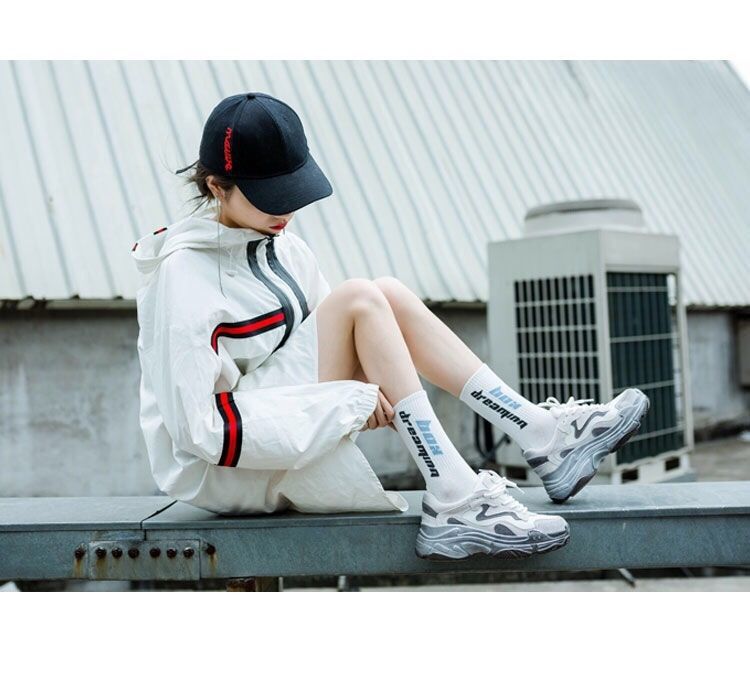 Trendy Graphic Crew Socks | Unisex Cotton Athletic Basketball Socks