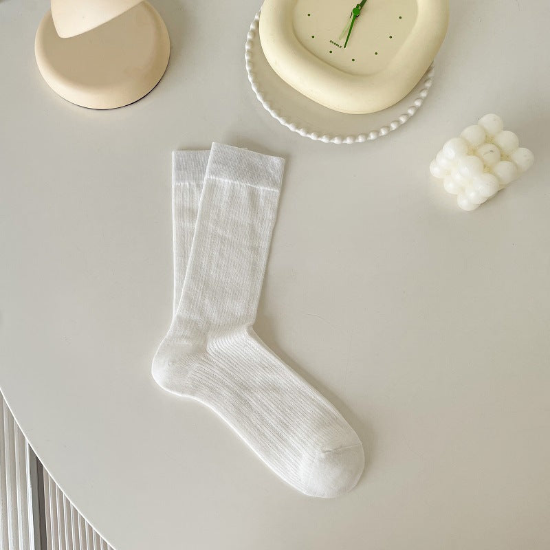 Ballet Slouch Crew Socks | Breathable Summer Mid-Calf for Women