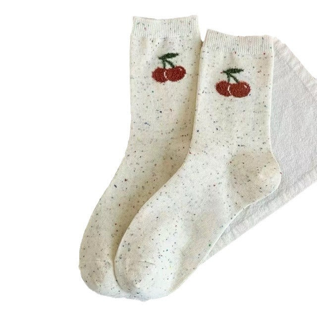 Cute Novelty Cotton Crew Socks for Women | Trendy Patterned Socks
