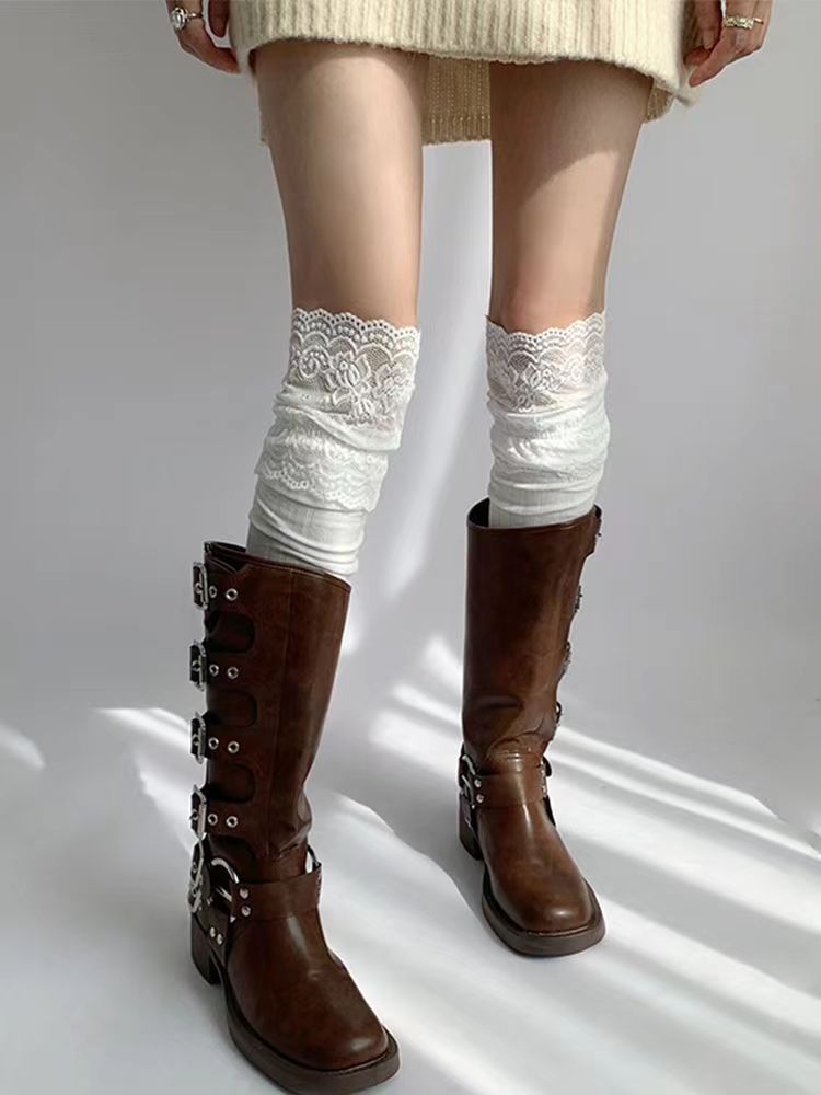 Women's Lace Thigh High Socks | Over The Knee Fashion Socks